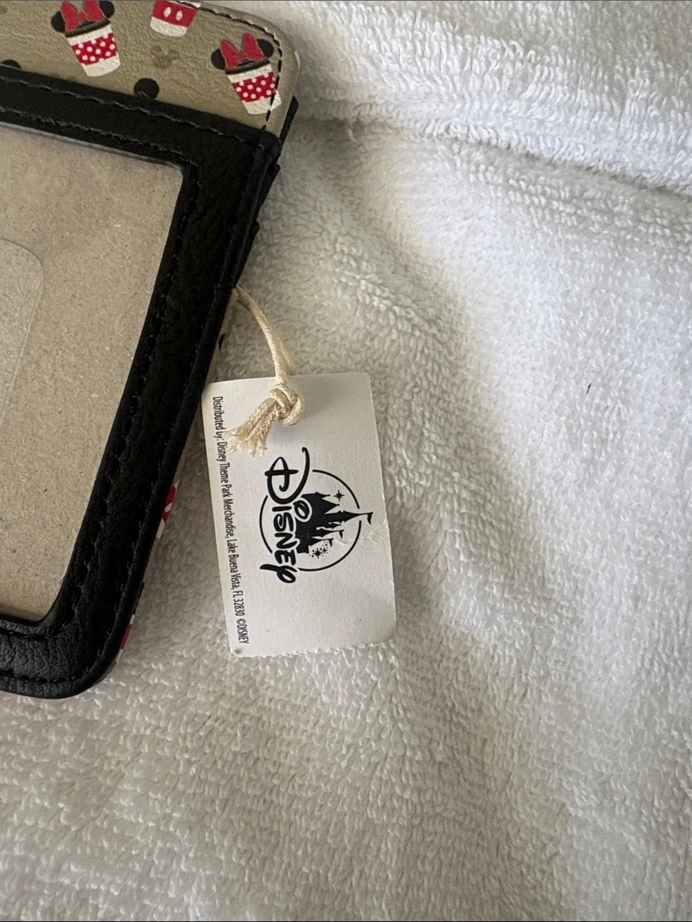 Loungefly Mickey Coffee Card Holder - Taupe, Red & Black